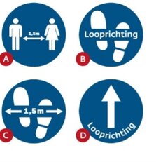 Stickers/Displayborden met maatregelen