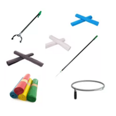 Afvalzakken en afval verzamel materialen 