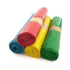 Diverse kleuren waszakken katoen/plastic