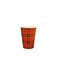 Schotse ruit drinkbeker karton 180ml rood - ds. 2500 stuks 