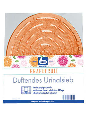 Becher Geurige Urinoir Zeef grapefruit 1 st
