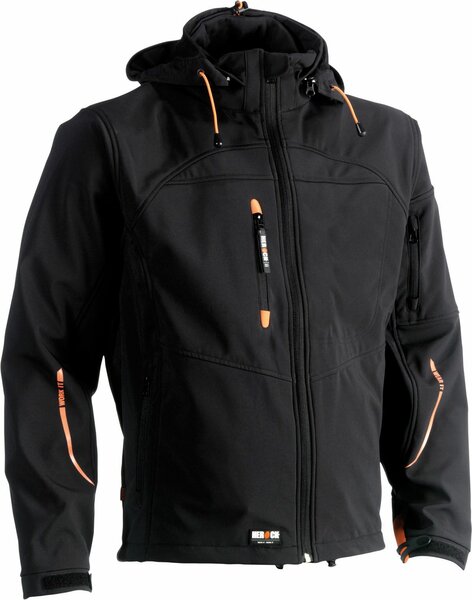 herock  Poseidon softshell jas Zwart