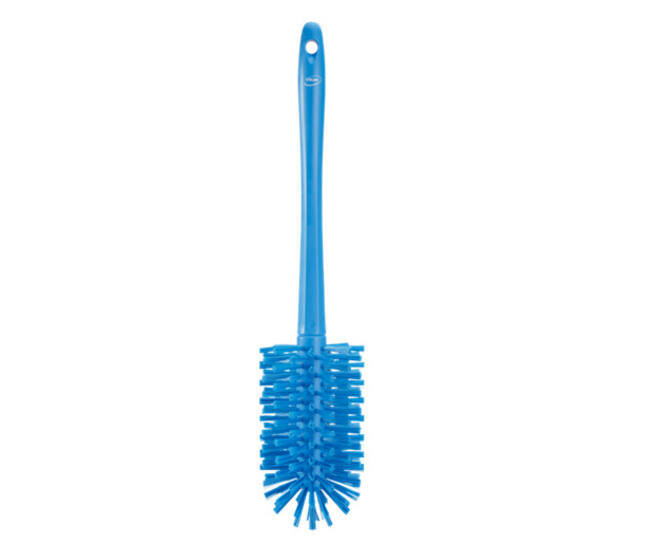 Vikan Medium Harde Pijpborstel Met Handvat (uit een stuk), Ø90, 460mm Blauw