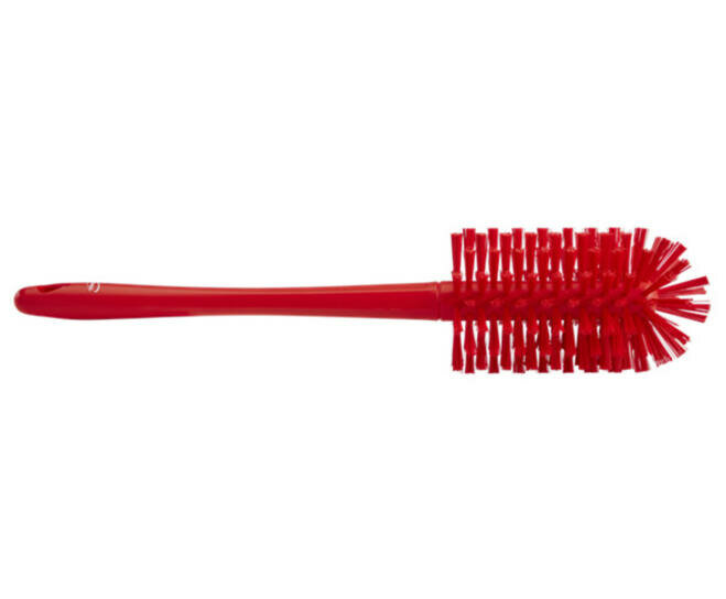 Vikan Medium Harde Pijpborstel Met Handvat (uit een stuk), Ø90, 460mm Rood