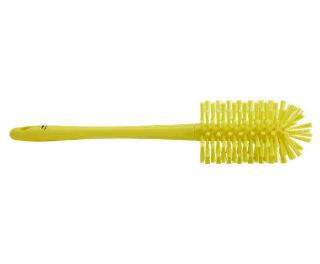 Vikan Medium Harde Pijpborstel Met Handvat (uit een stuk), Ø90, 460mm Geel