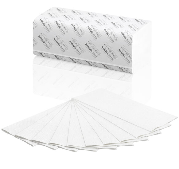 Satino bij wepa handdoekenpapier formaat tissue V-vouw