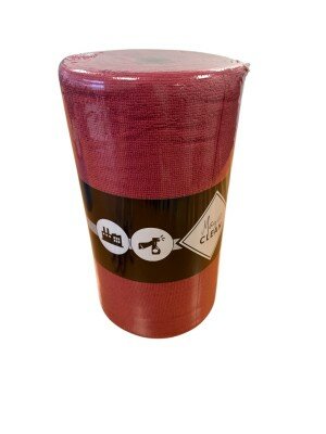 iVo Microvezeldoek op rol Rood Magic clean 75 doekjes van 30x30cm 200gr