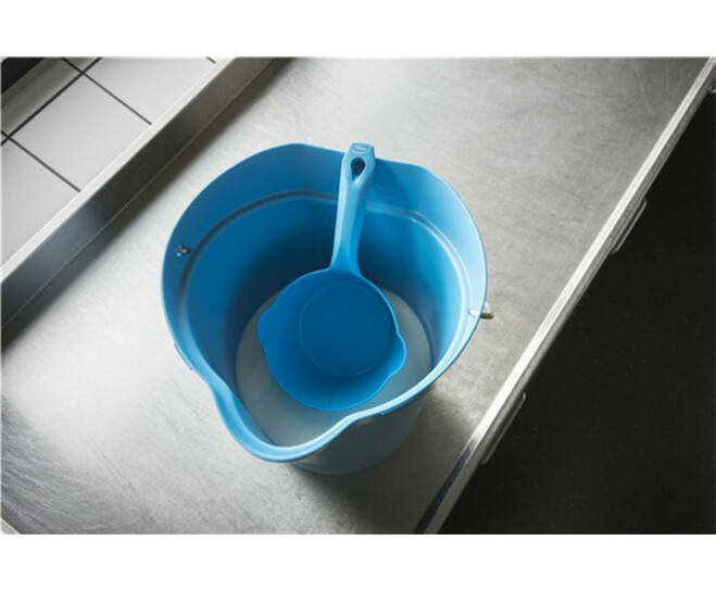 Vikan Hygiëne Schepbak Rond Met Schenktuit 1L Blauw