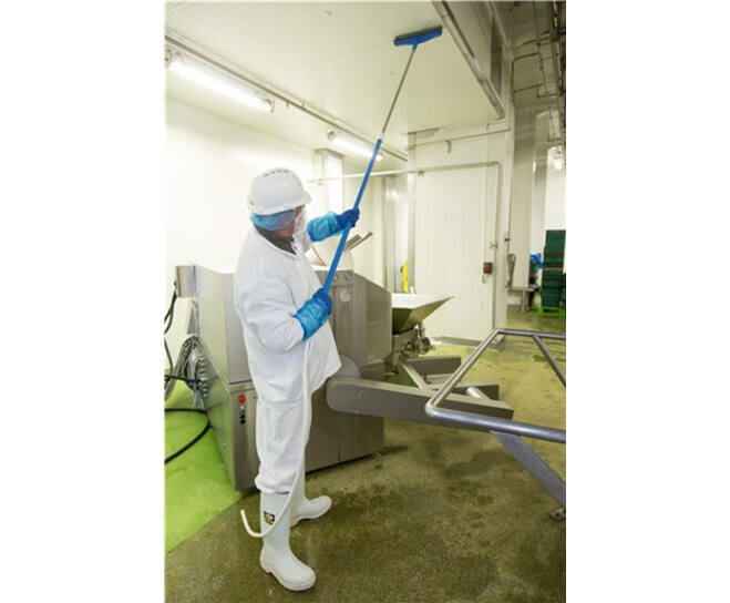 Vikan Hygiëne Aluminium Telescoopsteel Met Watertoevoer 1600-2780mm Blauw