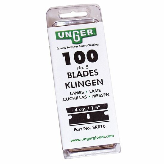 Unger Carbonstaal glasschrapermessen 4cm - 100 messen