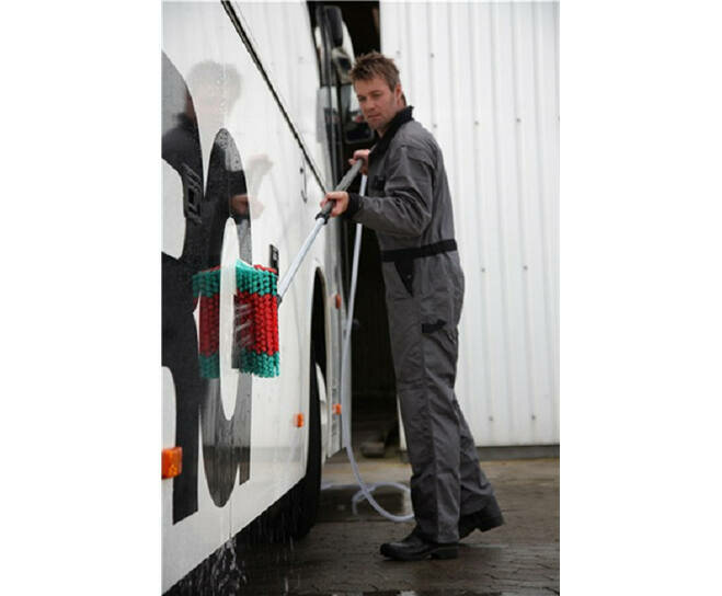 Vikan Transport Waterdoorlatende Hoekborstel 280mm Rood/Groen