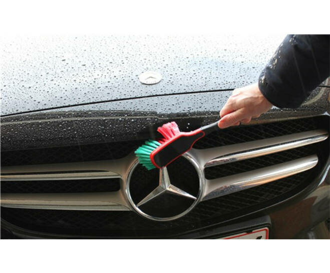 Vikan Transport Kleine Handborstel 310mm Zachte Gespleten Vezel Rood/Groen