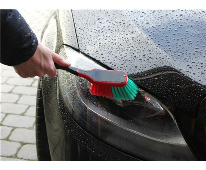 Vikan Transport Kleine Handborstel 310mm Zachte Gespleten Vezel Rood/Groen