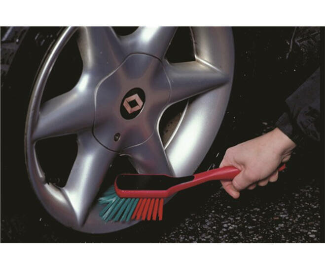 Vikan Transport Kleine Handborstel 310mm Zachte Gespleten Vezel Rood/Groen