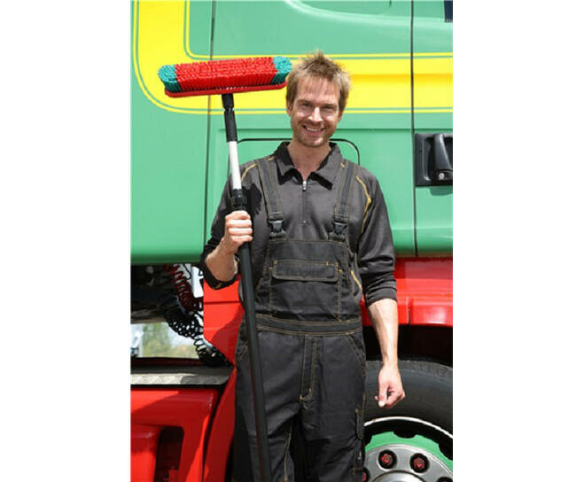 Vikan Transport Waterdoorlatende Wasborstel 370mm Rood/Groen