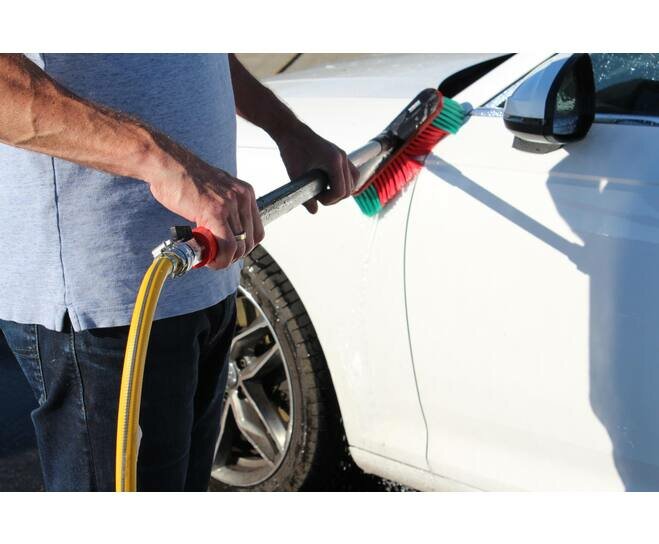 Vikan Transport Waterdoorlatende Telescoopsteel Met C-Koppeling  &Oslash;32, 160.0-160.0cm , Zwart