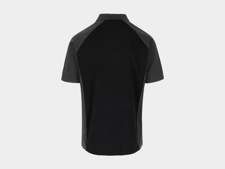 Herock BRABO Tweekleurig polo met korte mouwen Zwart/Antraciet