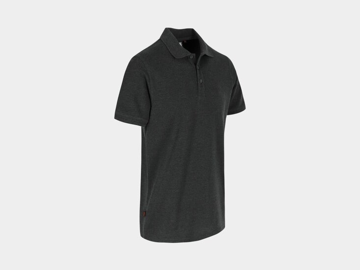 Herock LEVOR polo korte mouwen Donker Heather Grijs