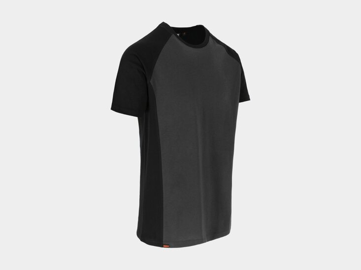 Herock TORI Tweekleurig T-shirt met korte mouwen Antraciet/Zwart