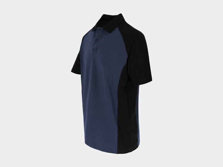 Herock BRABO Tweekleurig polo met korte mouwen Navy/Zwart