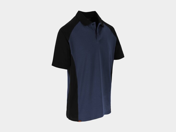 Herock BRABO Tweekleurig polo met korte mouwen Navy/Zwart