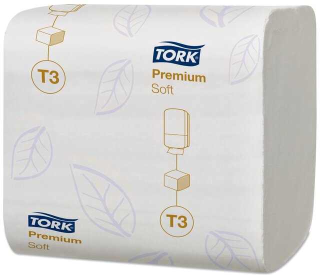 Tork Zacht Gevouwen Bulk Toiletpapier Premium T3 2-laags wit