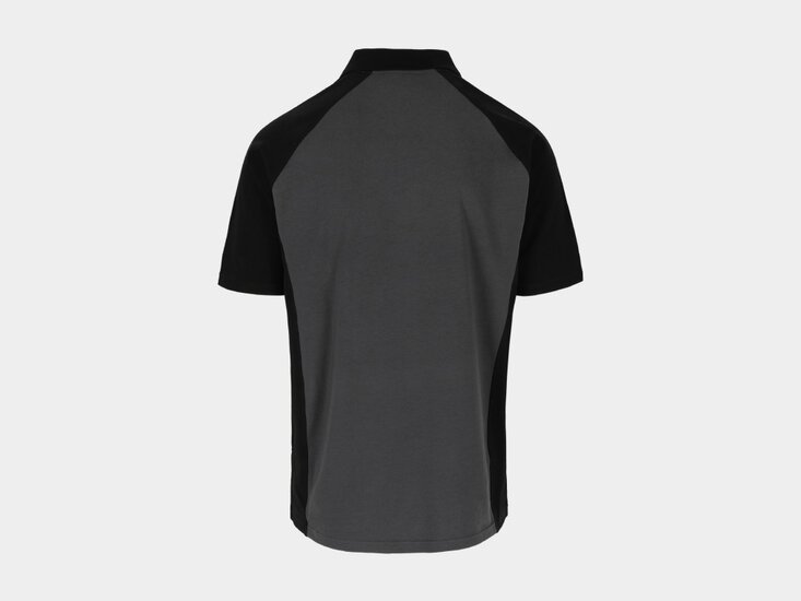 Herock BRABO Tweekleurig polo met korte mouwen Antraciet/Zwart