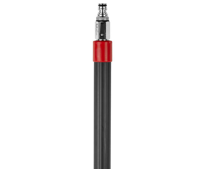 Vikan Transport Waterdoorlatende Telescoopsteel Met C-Koppeling  &Oslash;32, 160.0-160.0cm , Zwart