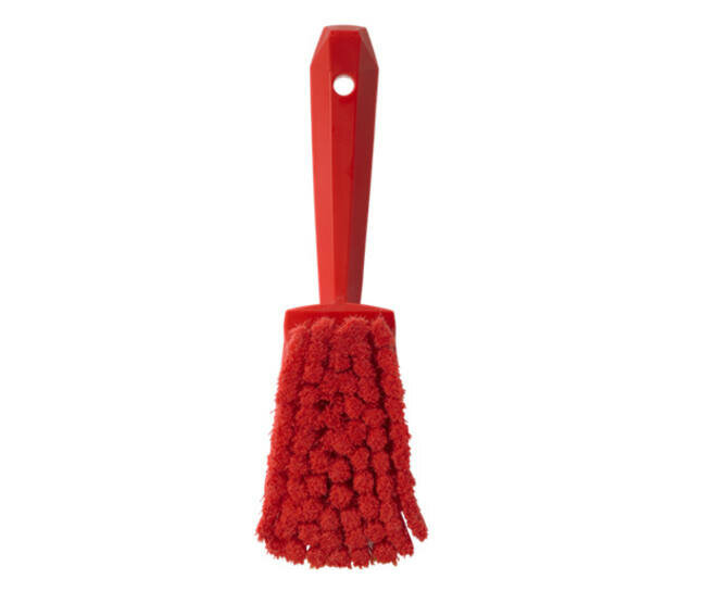 Vikan Zachte/Gespleten Afwasborstel Met Korte Steel 270mm Rood