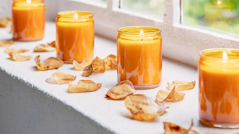 Bolsius Star Light glas Amber doos 30 stuks 50 branduren