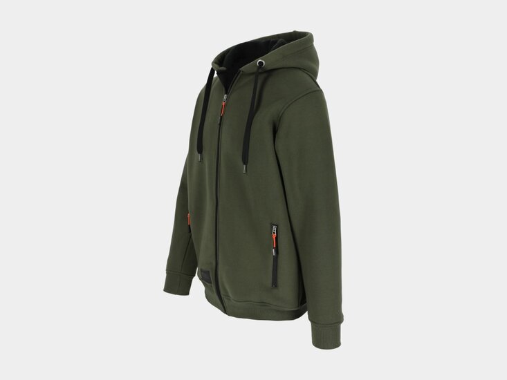 Herock OTIS Sweater met Kap Donker Kaki