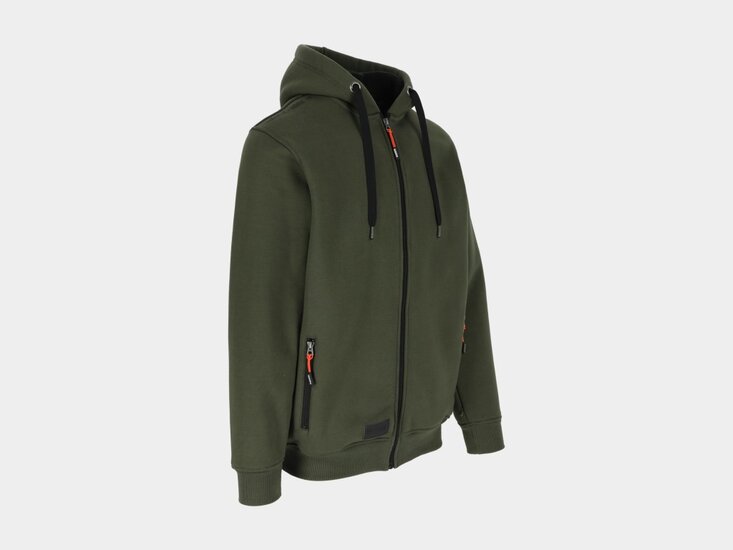 Herock OTIS Sweater met Kap Donker Kaki