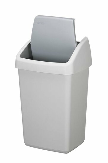 Sunware Delta prullenbak met swingdeksel 25L wit