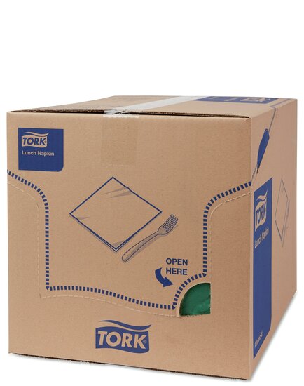 Tork Lunchservet  2-Laags Donkergroen 1/4 vouw, 10x200st, 2.000st/doos