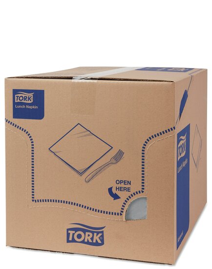 Tork Lunchservet  2-Laags Grijs 1/4 vouw, 10x200st, 2.000st/doos