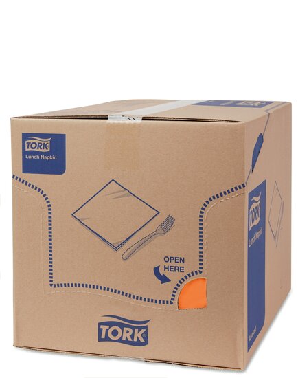 Tork Lunchservet  2-Laags Oranje 1/4 vouw, 10x200st, 2.000st/doos