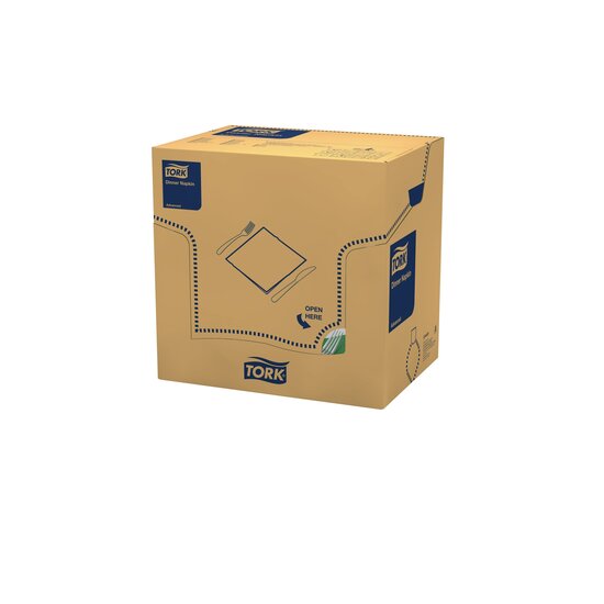 Tork Soft Dinnerservet  3-Laags Donkergroen 1/8 vouw  12x100st, 1.200st/doos