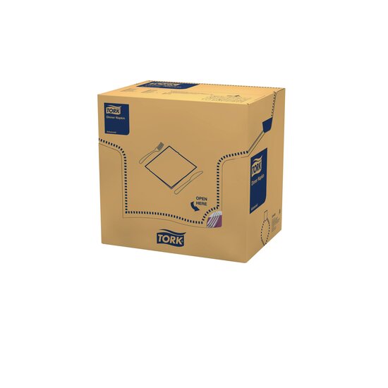 Tork Soft Dinnerservet Advanced 3-Laags Paars 1/4 vouw 12x100st, 1.200st/doos