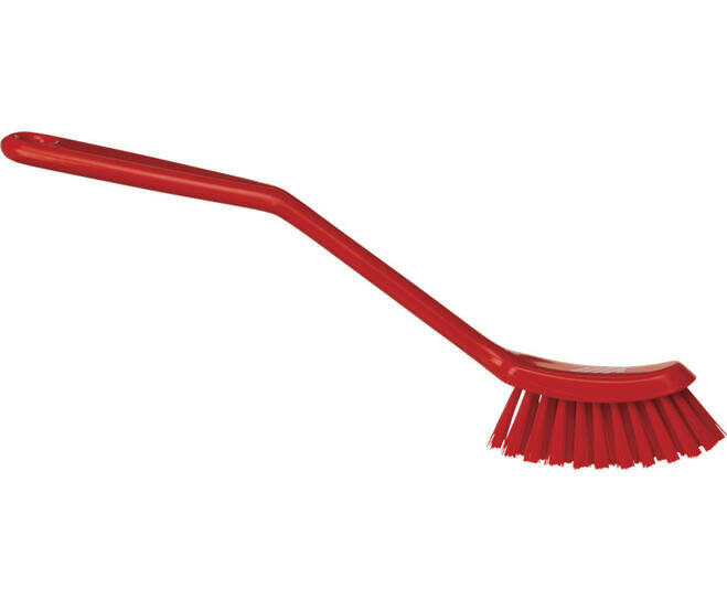 Vikan Medium Vaatborstel Smalle Borstelkop 290mm Rood