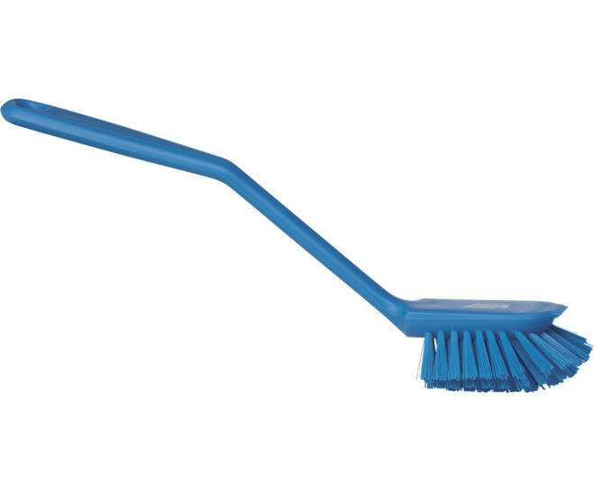 Vikan Medium Vaatborstel Met Schraabrand 280mm Blauw