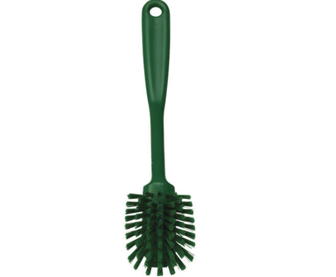 Vikan Medium Vaatborstel Met Schraabrand 280mm Groen