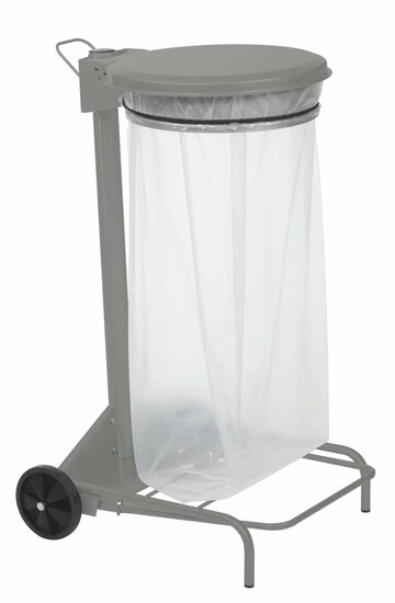 Vuilnisbak-collecroule-lichtgrijs 110L
