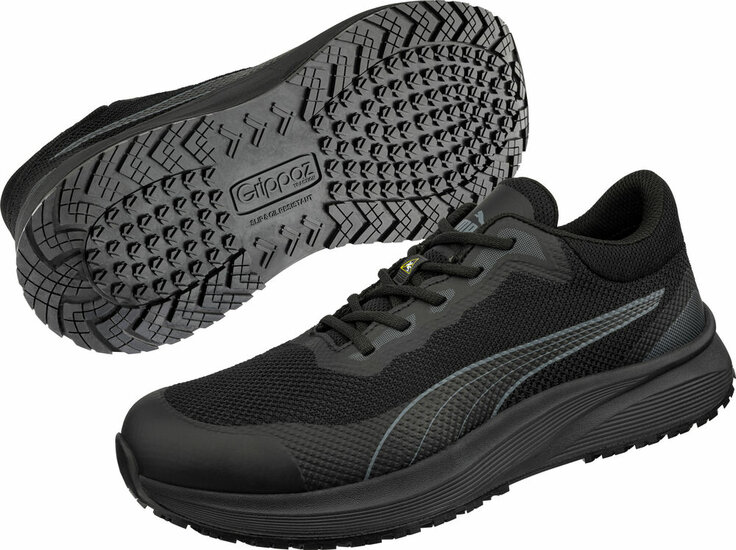 Puma Safety SPARK ST BLK LOW O1 FO SR Werkschoen Zwart