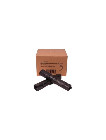 HDPE pedaalemmerzakken T15 50x55 cm zwart 