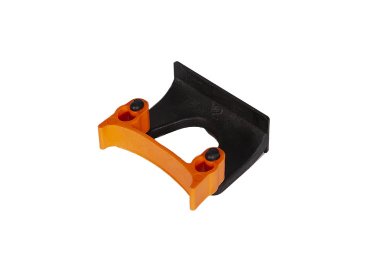 Orange Brush Klem voor ophangrail..