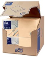 Tork Soft Lunchservet  3-Laags Zand 1/4 vouw, 10x150st, 1.500st/doos