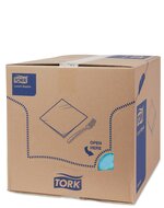 Tork Soft Lunchservet  3-Laags Lichtblauw 1/4 vouw, 10x150st, 1.500st/doos