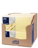 Tork Soft Lunchservet  3-Laags Champagne 1/4 vouw, 10x150st, 1.500st/doos