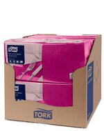 Tork Soft Lunchservet  3-Laags Paars 1/4 vouw, 10x150st, 1.500st/doos