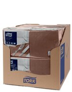 Tork Lunchservet  2-Laags Bruin 1/4 vouw, 10x200st, 2.000st/doos